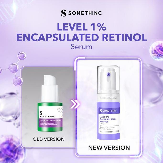 [NEW] SOMETHINC Level 1% Encapsulated Retinol Serum - Menyamarkan Tekstur Kulit & Garis Halus, Serum Anti Aging, Mencegah Kerutan dan Pori Pori besar. Dark Spot, Renewal, Brighten, Smoothing Essence, & Prevent Premature, Retinol Pemula