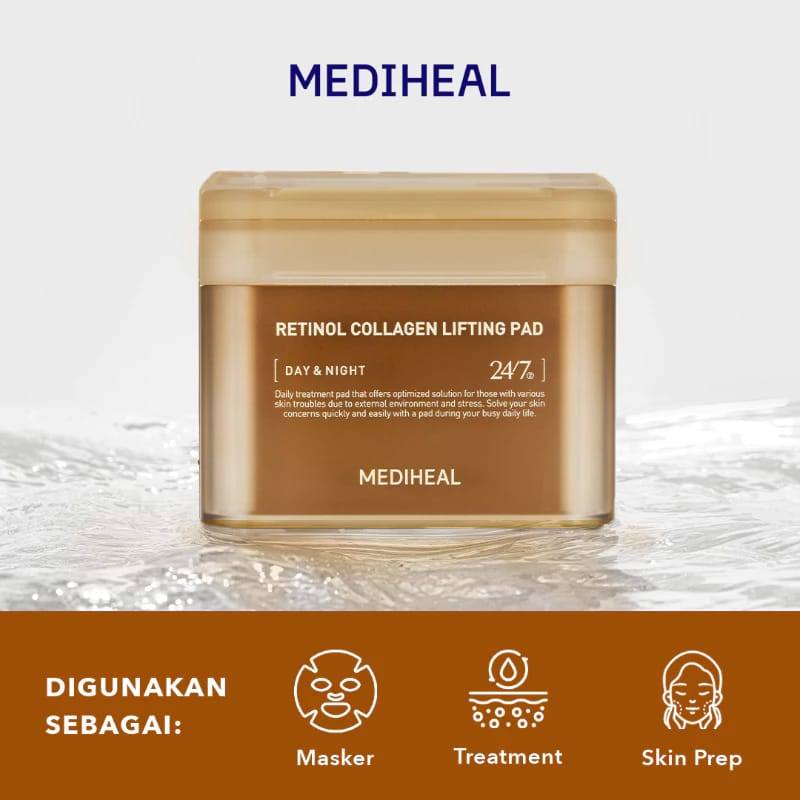 MEDIHEAL Retinol Collagen Lifting Toner Pad 100 pads