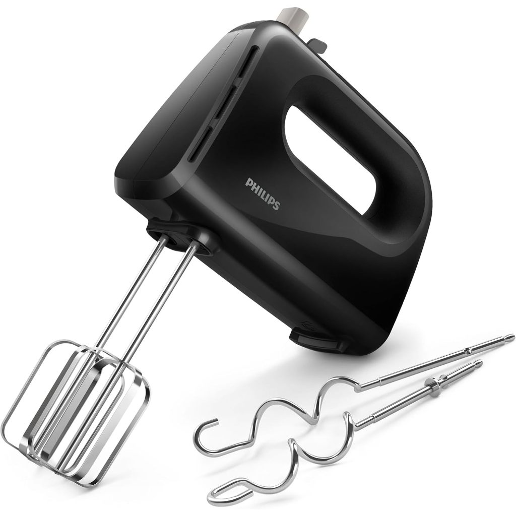 Jual Philips Daily Collection HR3705/11 - Hand Mixer, 300W, 5 Speeds + Turbo, Includes Strip Beaters and Dough Hooks, Black | Shopee Indonesia
