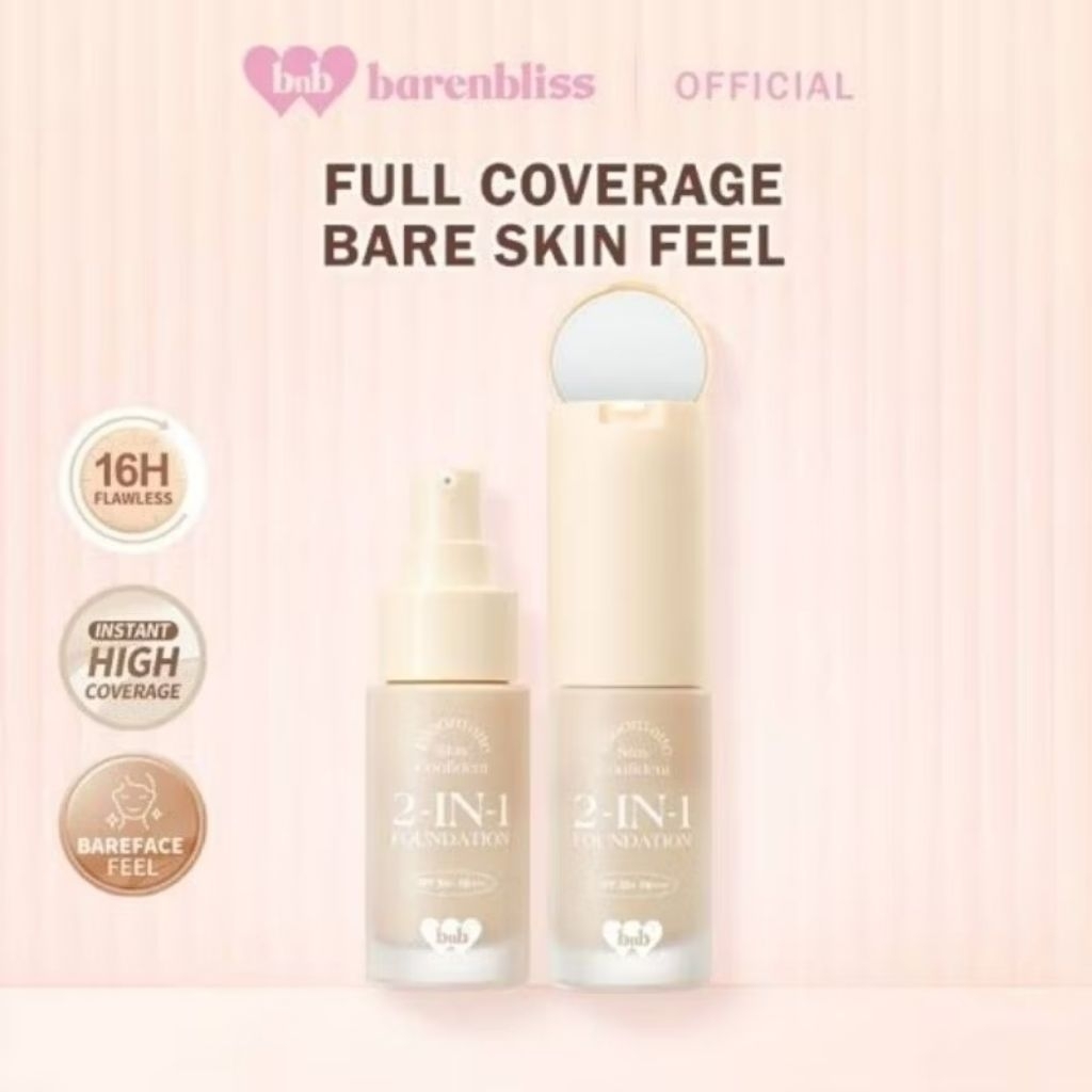 [Buy 1 Get 1] Bnb Barenbliss Foundation Shade MW1 Honey 2 in 1 bloomatte BNB barenbliss True Beauty Inside Cushion MW1 Gardenia BNB barenbliss Bloomatte Perfect Zoom Cover Cushion 02 Medium Blossom Bud BNB BARENBLISS BLOOMDEW MOONLIGHT DEWY MESH CUSHION
