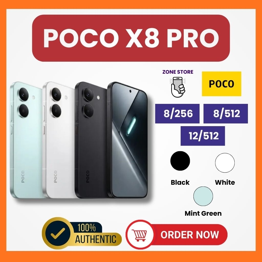 POCO X8 PRO 8/256GB 8/512GB 12/512GB GARANSI RESMI XIAOMI POCO X8 PRO