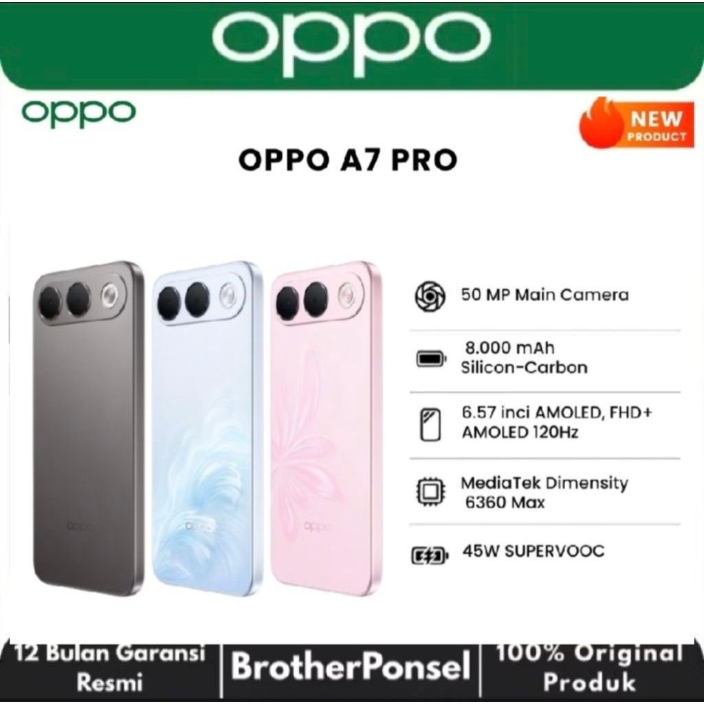 Jual OPPO A7 Pro 5G 6Gb/256Gb ( Garansi Resmi OPPO Indonesia ) BrotherPonsel Jambi | Shopee Indonesia