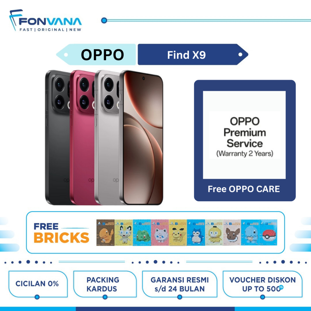 Jual OPPO Find X9 12GB/256GB 16GB/512GB Ultra-wide angle: 50MP;MediaTek Dimensity 9500| Garansi Resmi Oppo Indonesia 1 Tahun | Shopee Indonesia