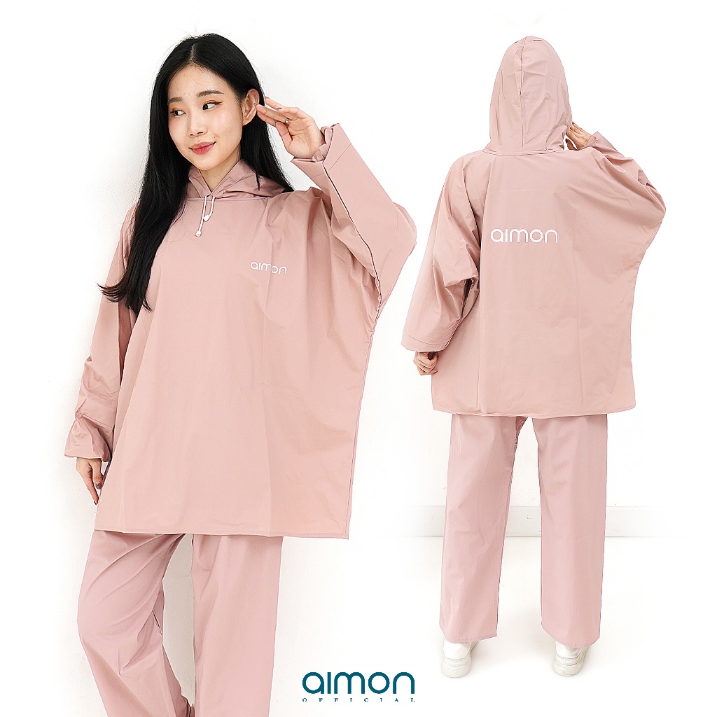 Jual Aimon Jas Hujan Hoodie Celana Wanita Tebal Model Cantik | Shopee Indonesia