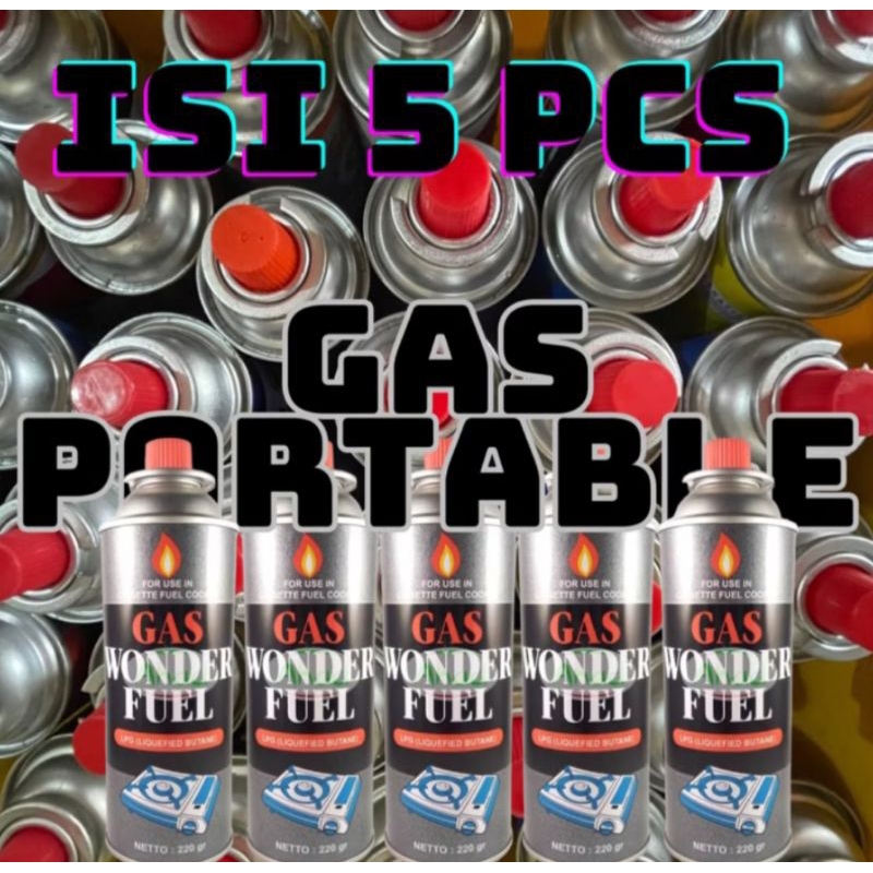 Jual GAS PORTABLE PAKET ISI 5 (LIMA) PCS | Shopee Indonesia