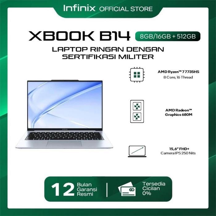 INFINIX XBOOK B14 RYZEN 7 7735HS 16GB 512GB W11 14.0WUXGA IPS SILVER