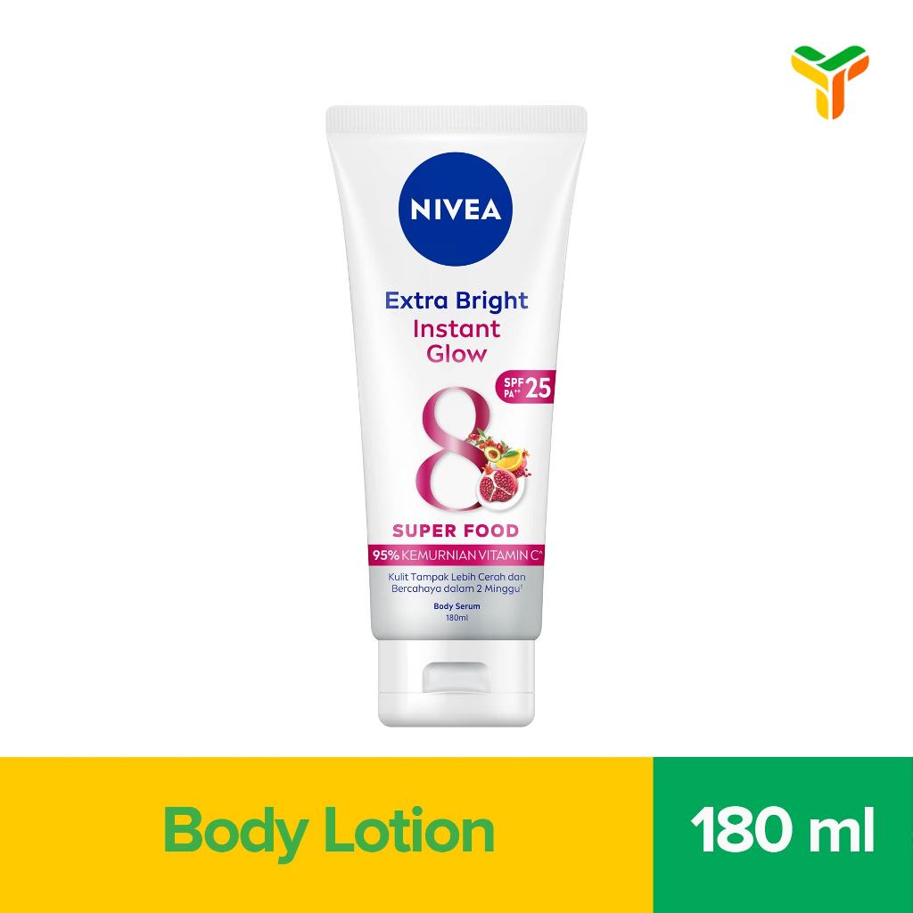 Nivea Body Serum Extra Bright Instant Glow Spf33 180Ml