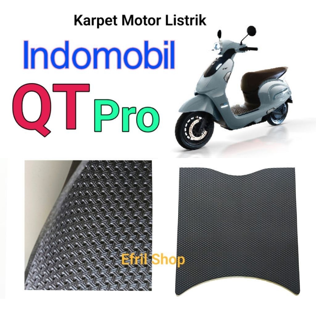 Jual Karpet Motor Listrik E Motor Indomobil QT Pro Bahan Karet Motif | Shopee Indonesia