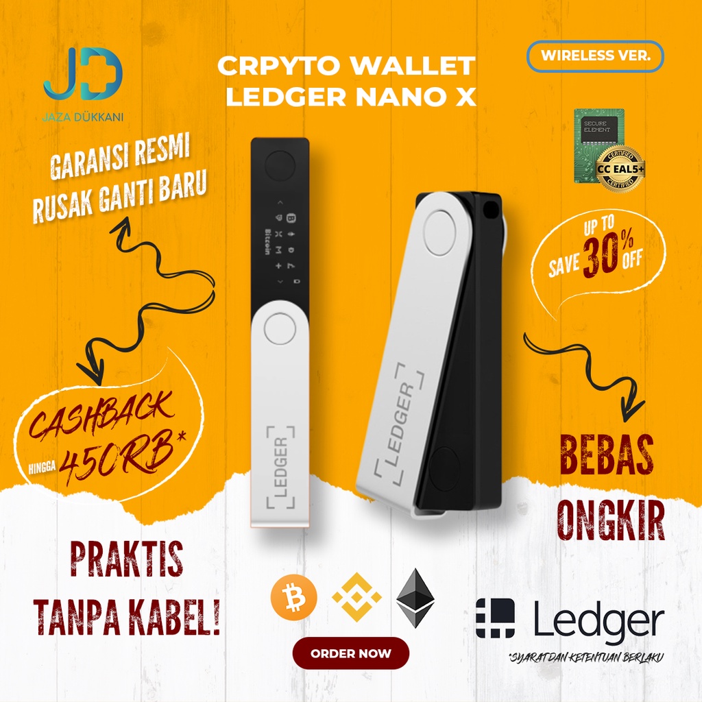 Jual Ledger Nano X Crypto Cold Wallet Dompet Bitcoin Cryptocurrency Jaminan ORIGINAL 100% Crypto Wallet Lindungi Assets Crypto Mu Dari Pencurian Dengan Produk Ini! Order Sekarang! | Shopee Indonesia