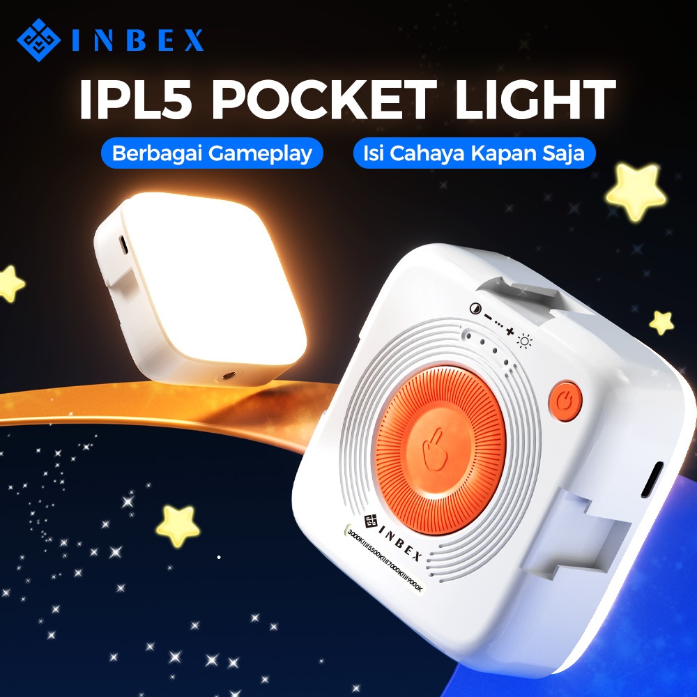 Jual INBEX IPL5 Pocket Ring light Mini Led Lighting usb Konten Portable Selfie Light Clip Handphone Video Camera Lampu | Shopee Indonesia