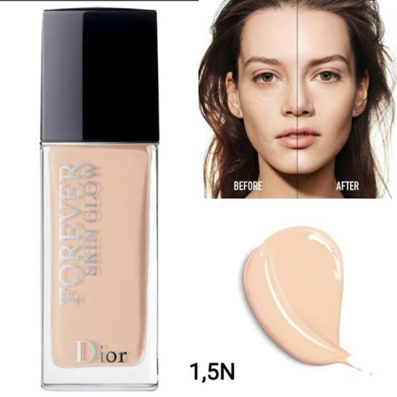 [ORDER BY PO 100% Original ]Dior Forever Fluid Skin Glow Foundation Sensitive Skin 0N/1N 30ML