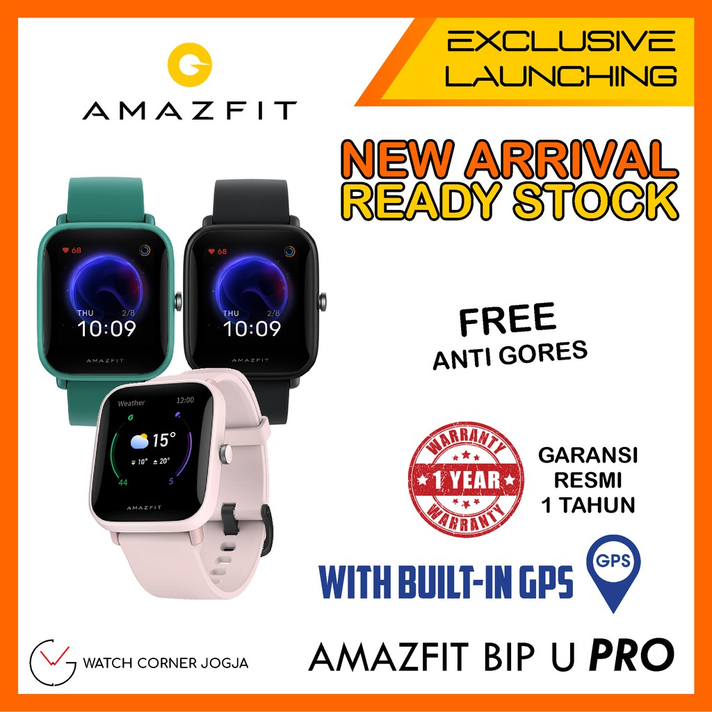 Jual Amazfit BIP U PRO GPS Original Smartwatch SpO2 Monitor GLOBAL Version GARANSI RESMI | Shopee Indonesia