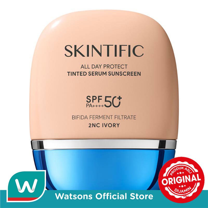Skintific All Day Protect Tinted Serum Sunscreen SPF 50+ PA++++ 2NC Ivory 30g