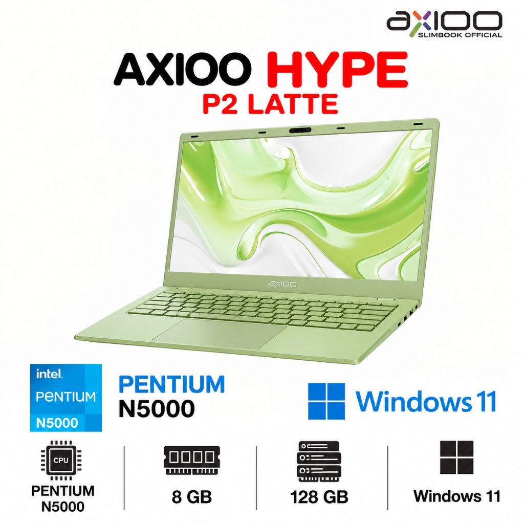 Jual LAPTOP AXIOO HYPE LATTE SERIES P2 PENTIUM SILVER N5000 8GB 128GB WINDOWS 11 | Shopee Indonesia