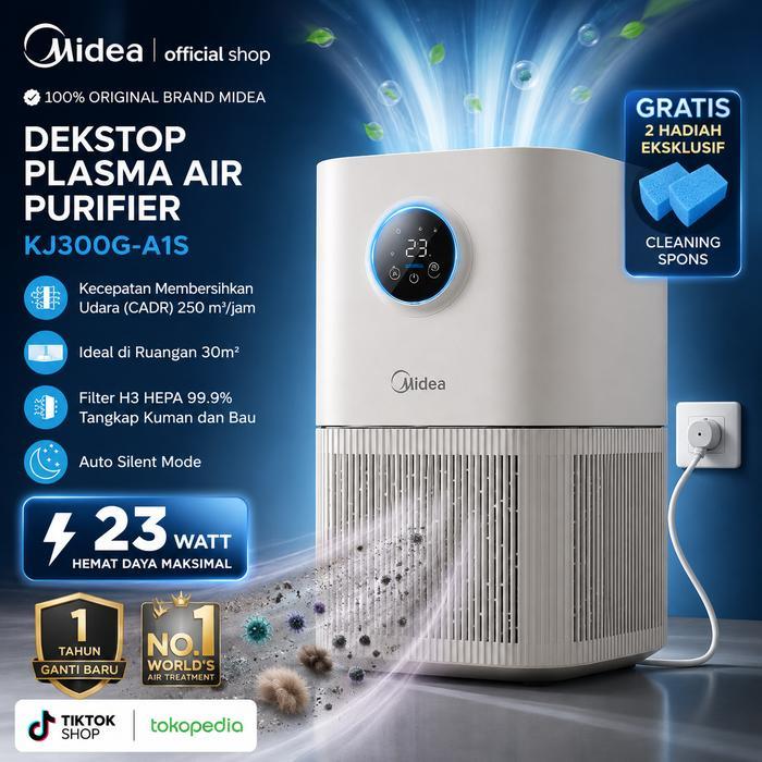 Vacuum Center ORIGINAL Midea KJ300G-A1S Air Purifier H13 HEPA Filter Plasmacluster CADR 250m/h