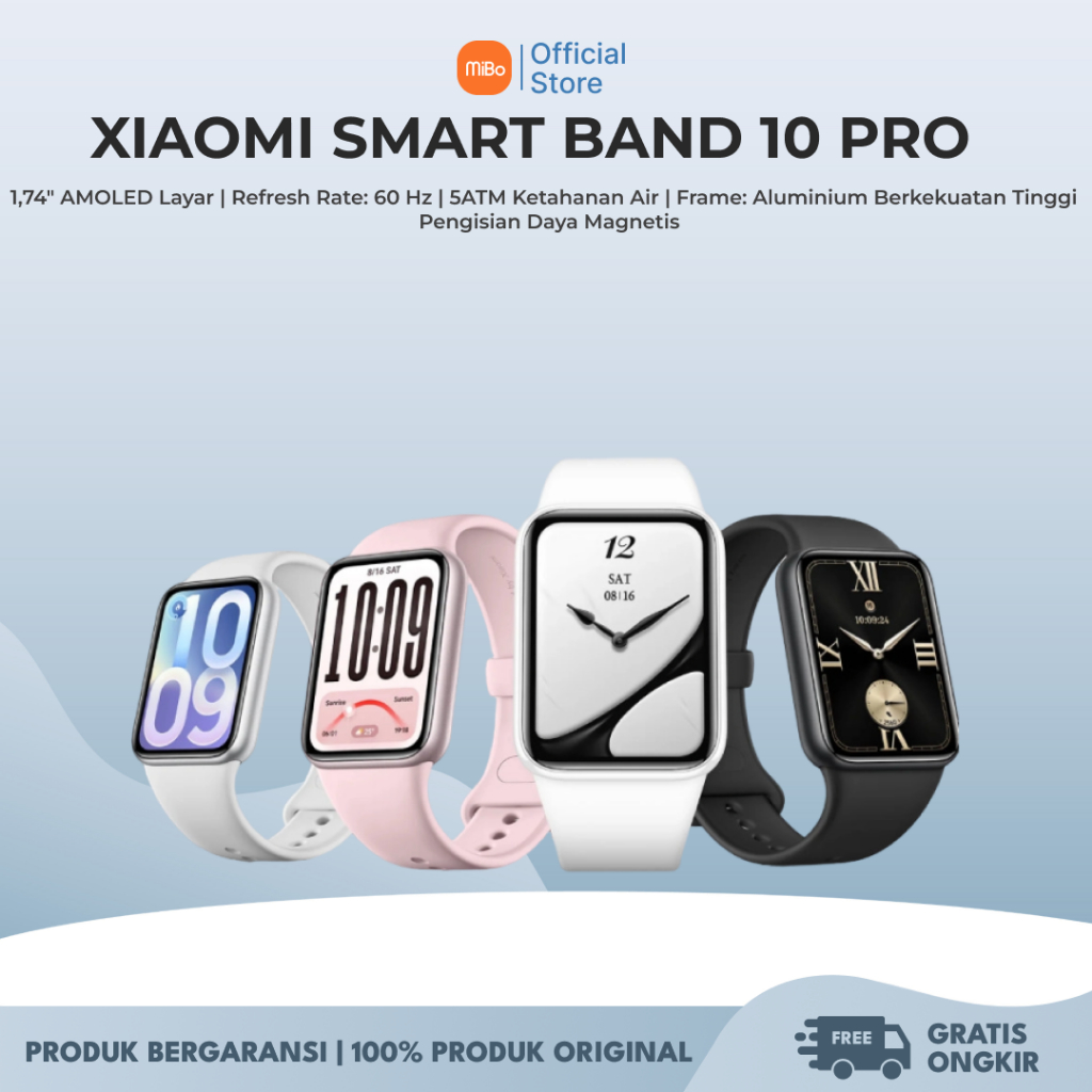 Jual Xiaomi Band 10 Pro Smartwatch AMOLED 1.74" GPS Dual-Band | Heart Rate Monitor Akurat | 150+ Mode Olahraga | Baterai Tahan Lama | Shopee Indonesia
