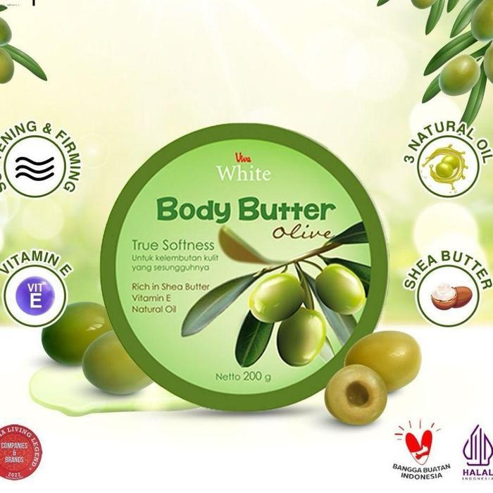 Viva White Body Butter Olive With Vit E - 200 Gr