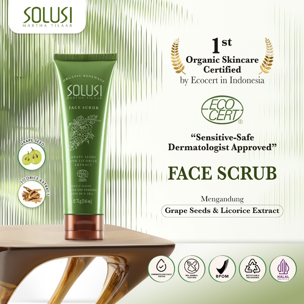 Solusi Organic Renewage Face Scrub 75 ml