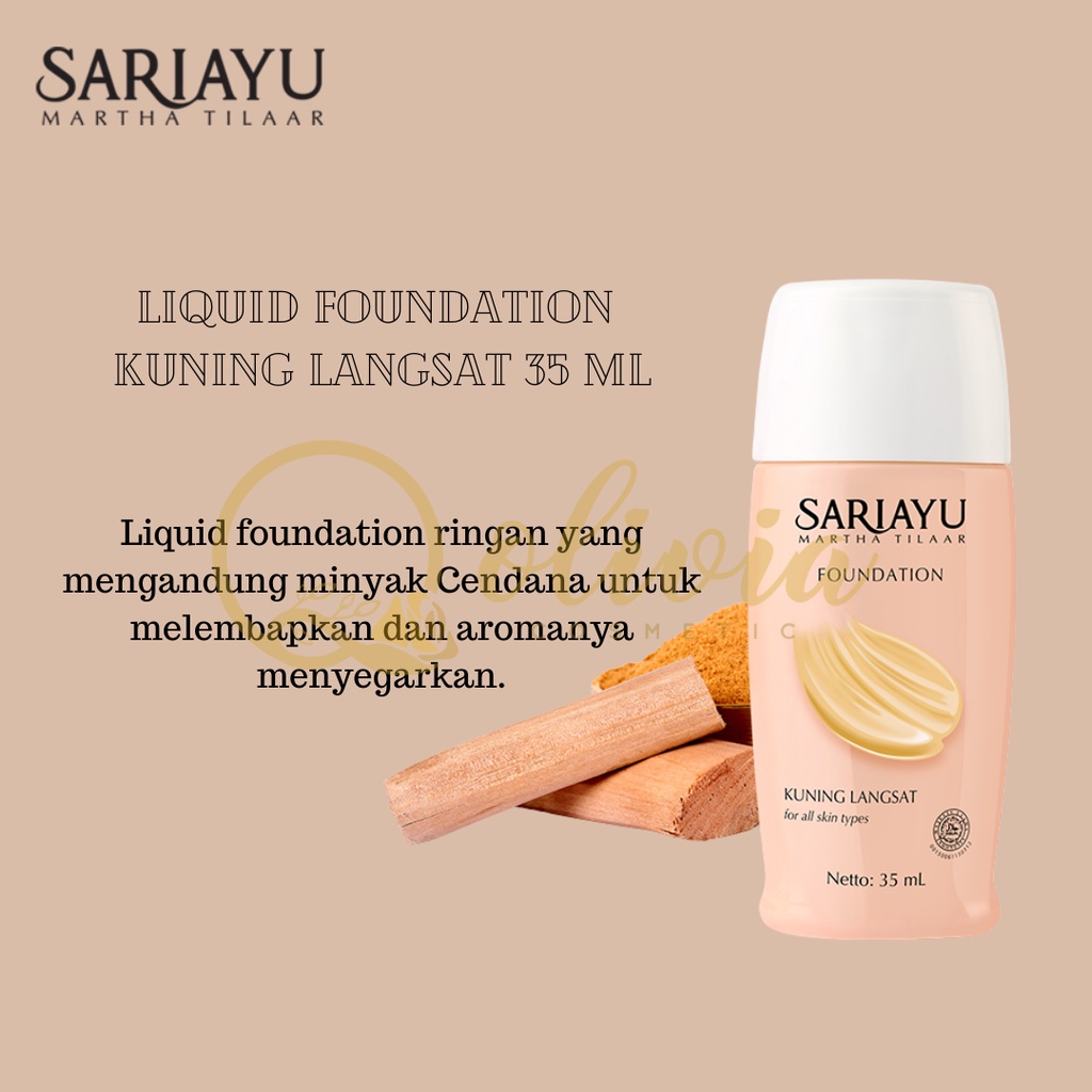 Jual Sariayu Liquid Foundation Kuning Langsat 35 mL | Shopee Indonesia