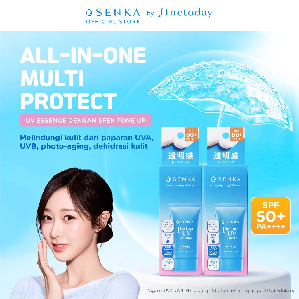 [TWINPACK] SENKA Perfect UV Essence 50gr SPF50+ PA++++ Sunscreen UV Protection