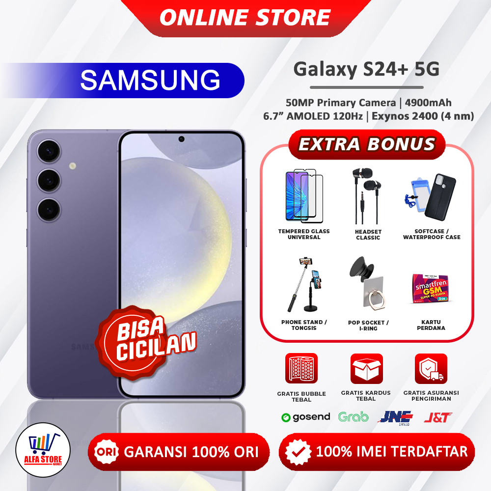 Samsung Galaxy S24+ 5G samsung galaxy s24plus s24 plus galaxy s24 5G RAM 12/256GB - 12/512GB Garansi Resmi