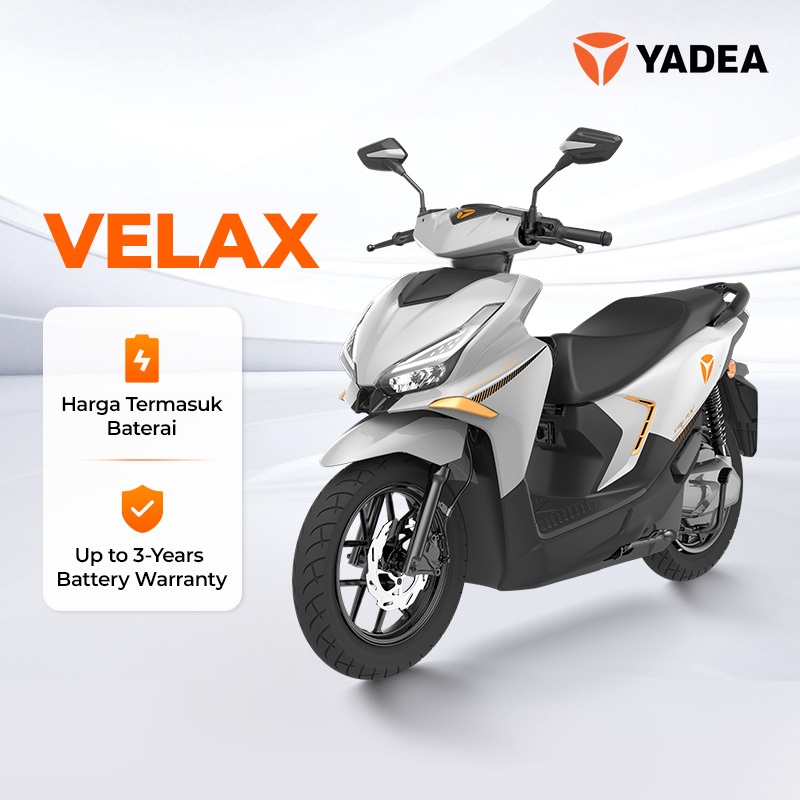 Jual Yadea Velax U Motor Listrik Electric Vehicle EV 3000W Garansi 3 Tahun | Shopee Indonesia