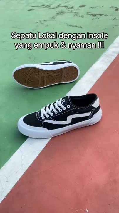 PATROBAS New Ivan Low Black White Sepatu Sneakers Casual Hitam Putih Pria Wanita | Lazada Indonesia