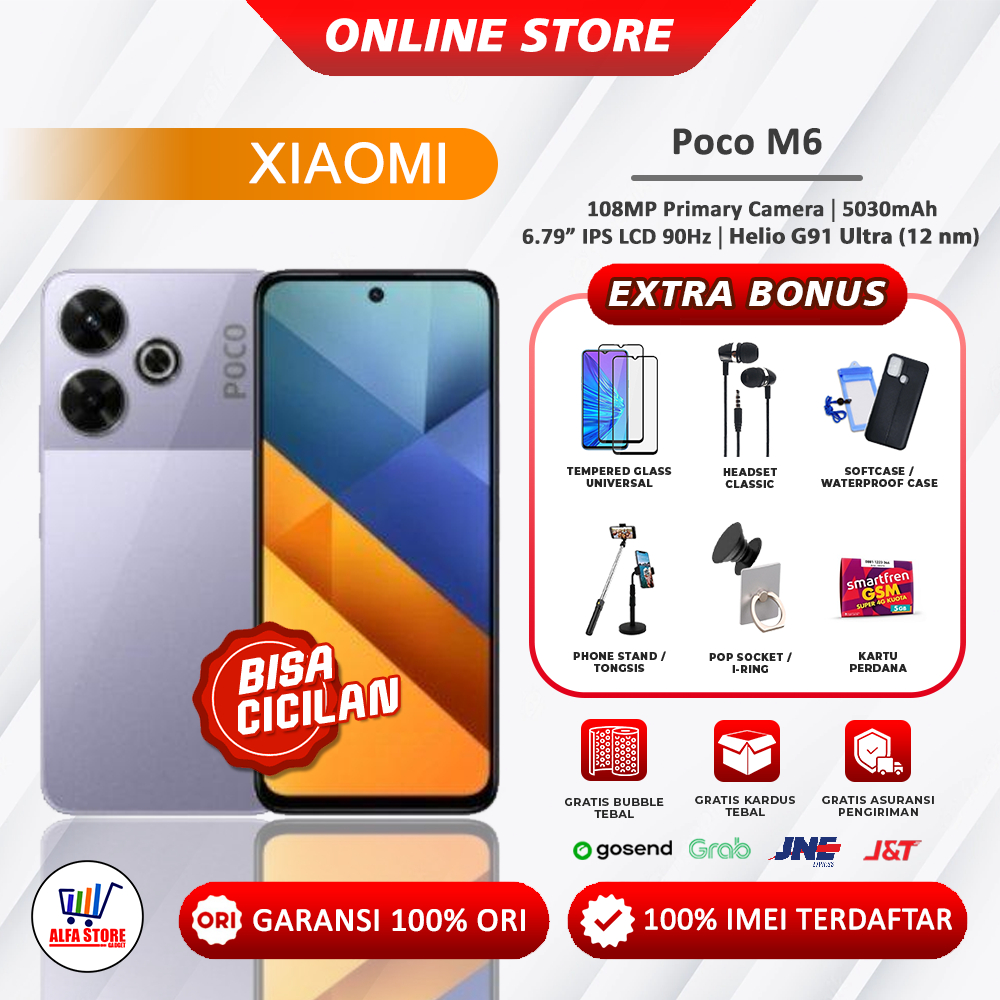 Xiaomi poco m7 pocophone M7 ram 8/256gb poco m6 pocophone M6 ram 8/256gb garansi resmi