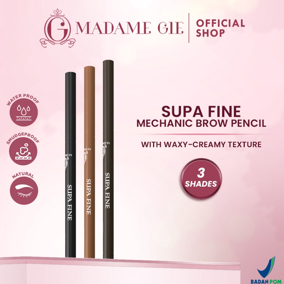 12.12 MALL Madame Gie Supa Fine Mechanic Brow - Make Up Pensil Alis !!!