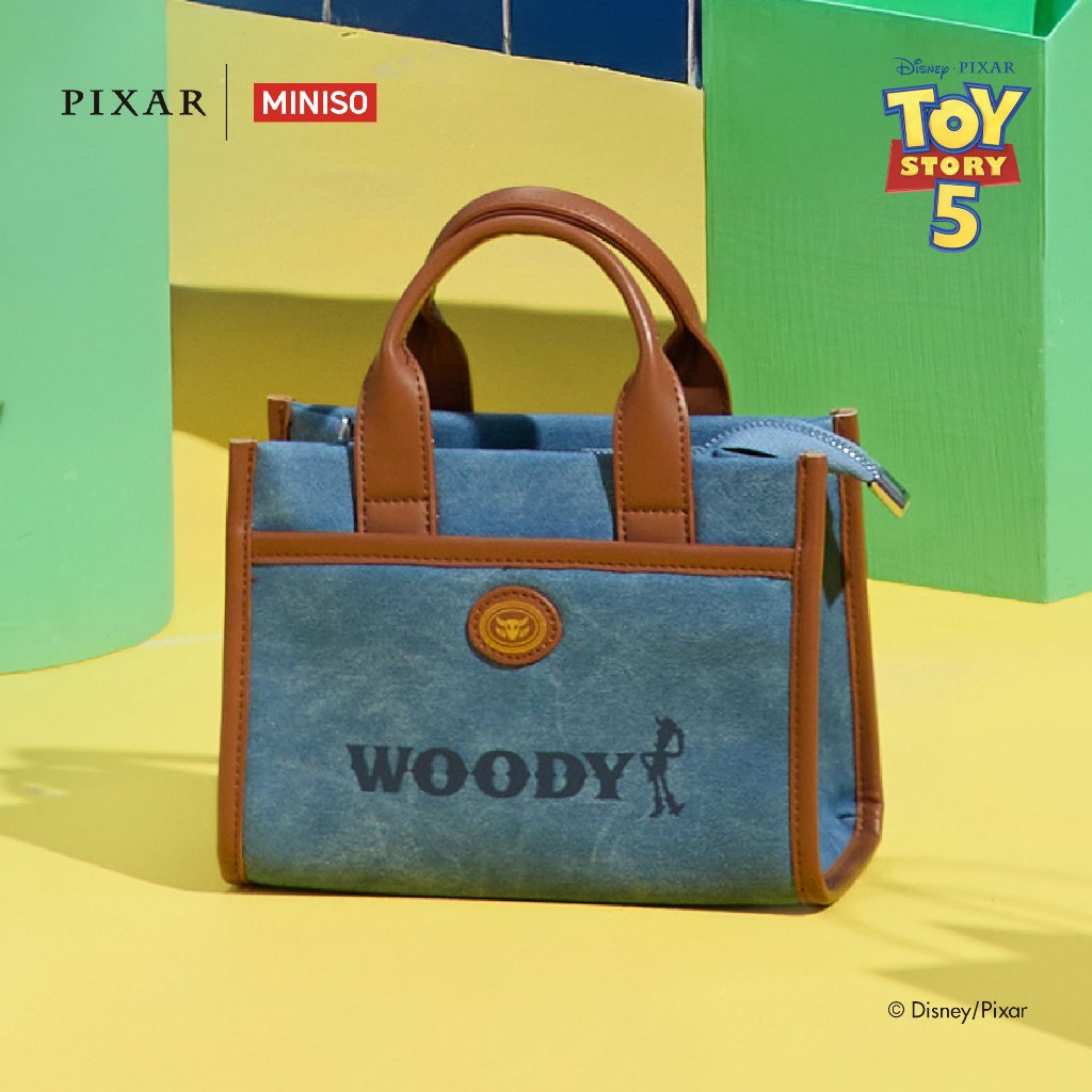 Jual MINISO X Disney Pixar Woody Collection Denim Crossbody Bag Tas Wanita Jeans Tas Slingbag Selempang Toy Story | Shopee Indonesia