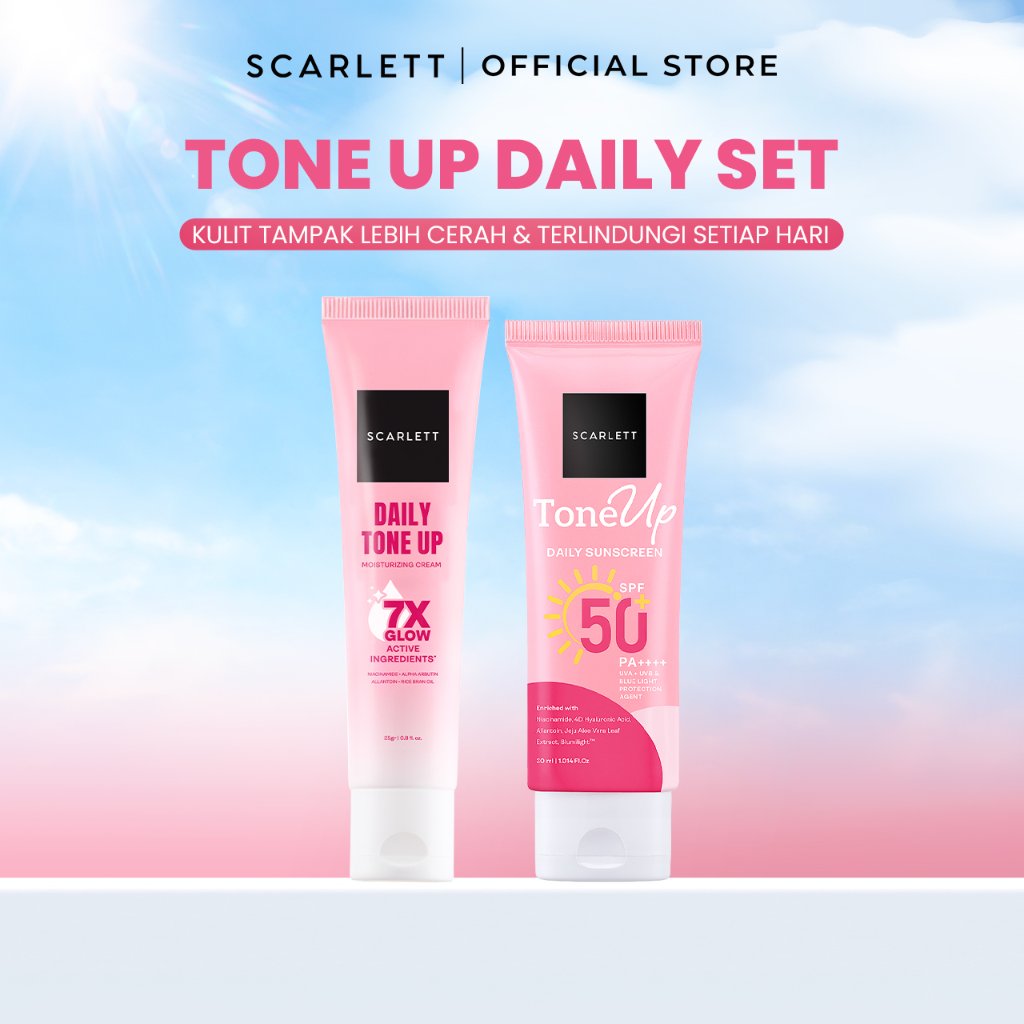 [NEW] SCARLETT - Tone Up Daily Sunscreen SPF 50+ PA+++ | Daily Tone Up Moisturizing Cream