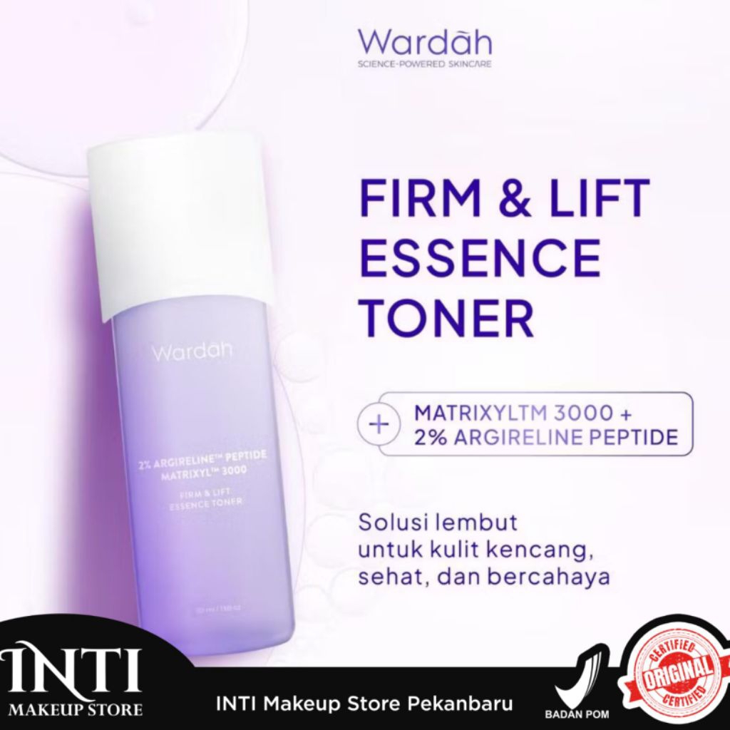 INTIMAKEUP - WARDAH 2% ARGIRELINE PEPTIDE MATRIXYTIM 3000 FIRM & LIFT ESSENCE TONER 100ML