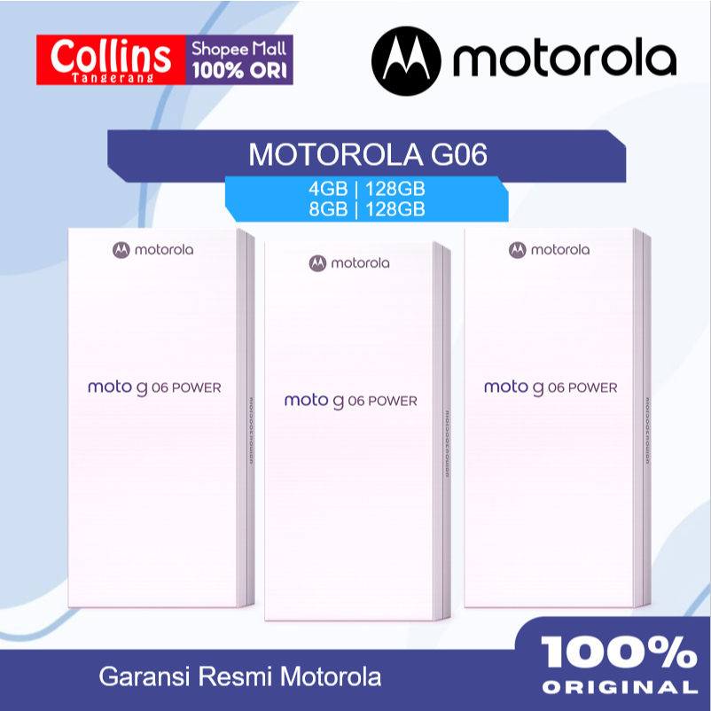Motorola G06 Power RAM 4GB | 128GB 8GB 128GB Garansi Resmi Motorola