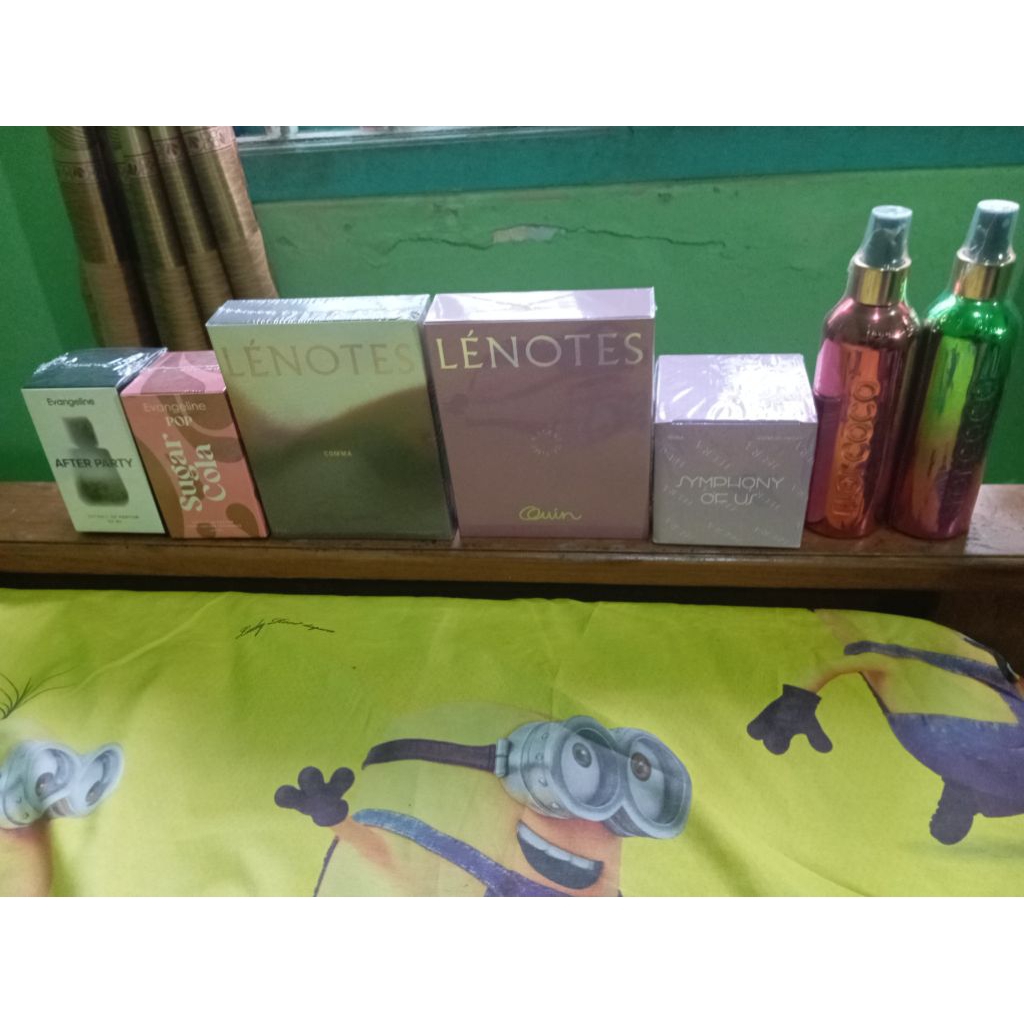 (Masih Segel)Heura Symphony Of Us, Lenotes Comma, Lenotes Quin, Evangeline After Party, Evangeline POP Sugar Cola, Eloi Coco Aurora Lights,Eloi Coco Red Velvet(Baca Deskripsi!!!)