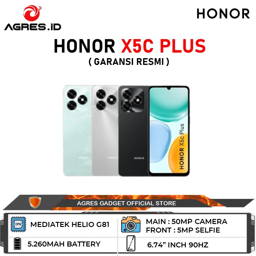 Jual Honor X5C Plus 4GB/128GB Garansi Resmi Honor Indonesia | Shopee Indonesia