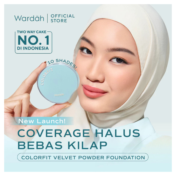 Wardah Colorfit Velvet Powder Foundation