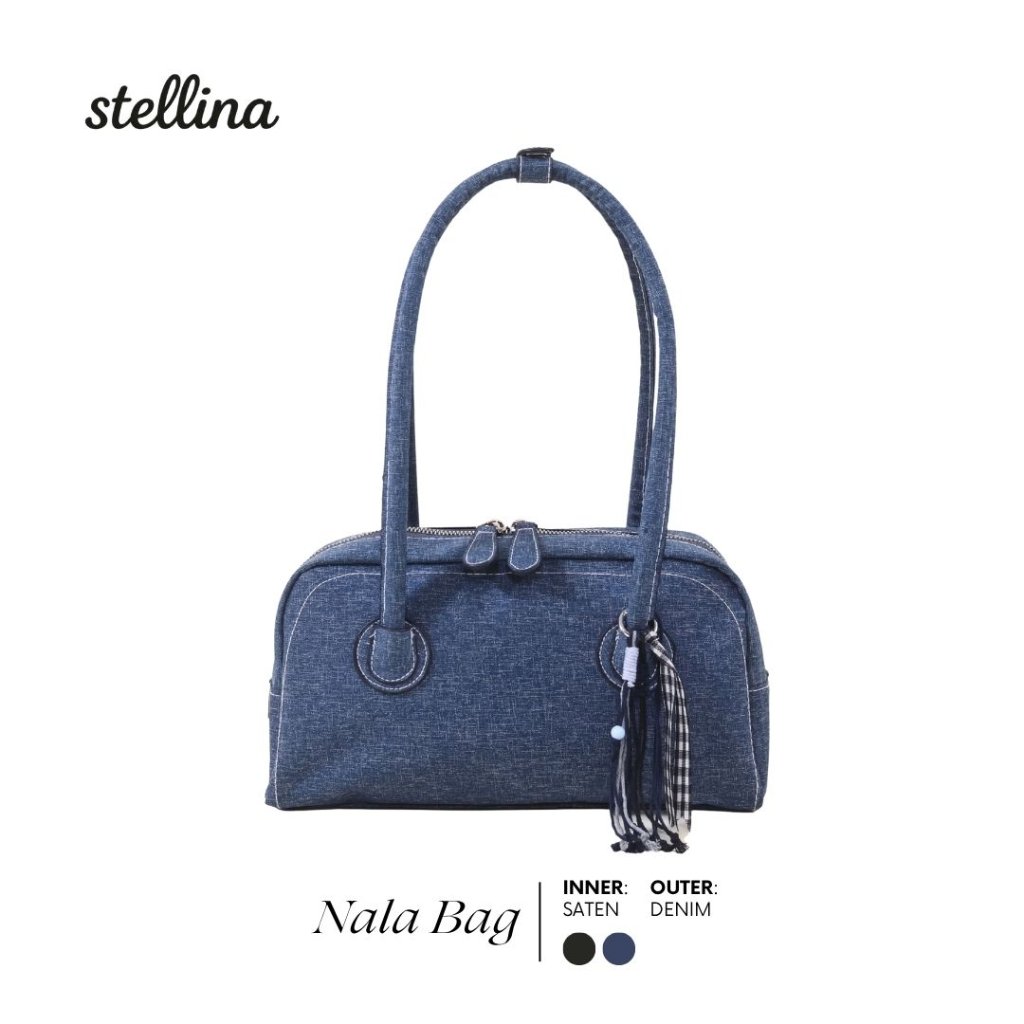 Jual Stellina Nala - Tas Selempang Bahu Wanita Denim STS-001 | Shopee Indonesia