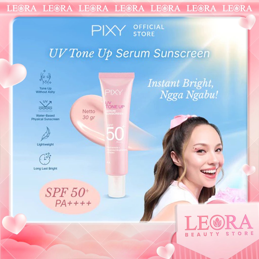 PIXY UV Tone Up Serum Sunscreen SPF 50+ PA++++ | Tone Up Sunscreen dengan Brightening Effect