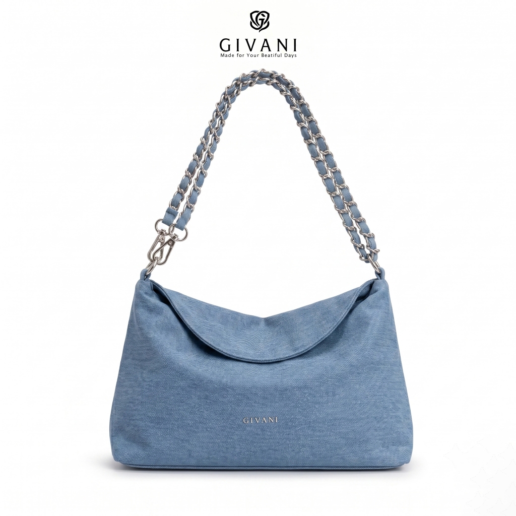 Jual GIVANI Serren Denim Serries Slingbag 2 in 1 – Shoulder Selempang Bag Tas Bahu Undangan Wanita Casual Terbaru 2026 | Shopee Indonesia