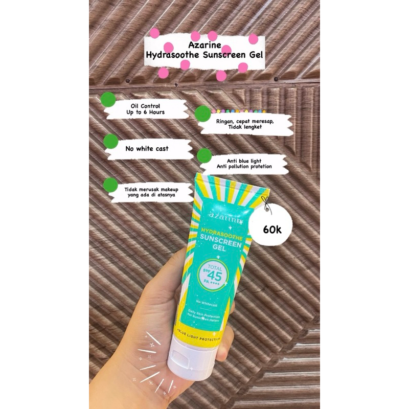 Azarine Hydrasoothe Sunscreen Gel SPF 45 PA+++