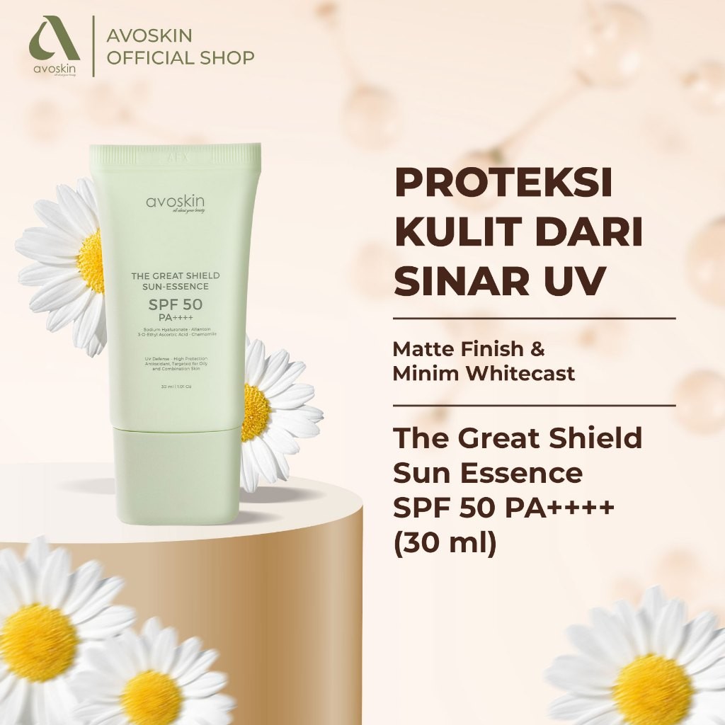 Sunscreen Avoskin The Great Shield SPF 50 PA++++ 30ml-Kulit Berminyak