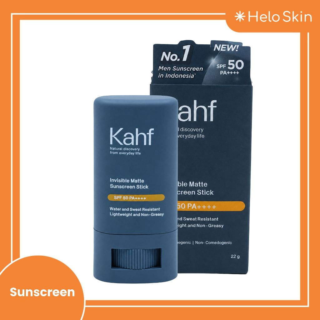 [HELOSKIN] Kahf Invisible Matte Sunscreen Stick SPF 50 PA+++ 22 Gram