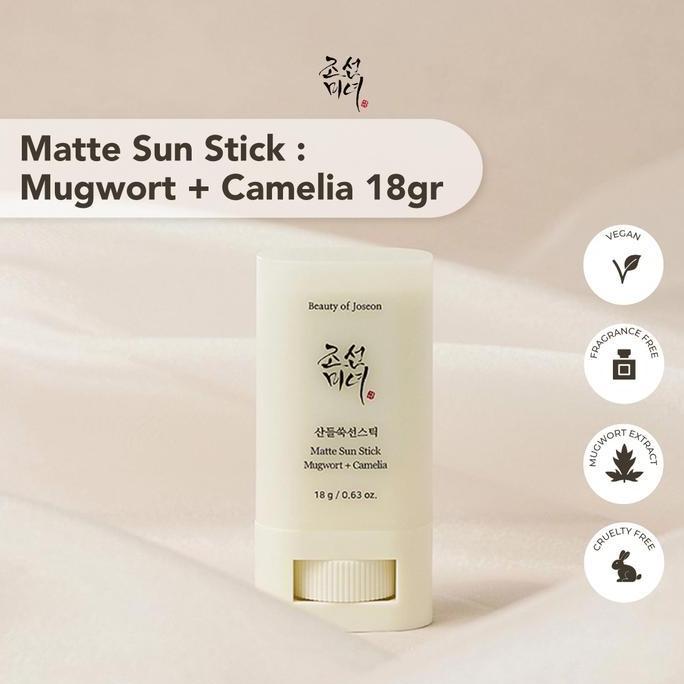 HARGA GROSIR - BEAUTY OF JOSEON Matte Sun Stick : Mugwort + Camelia