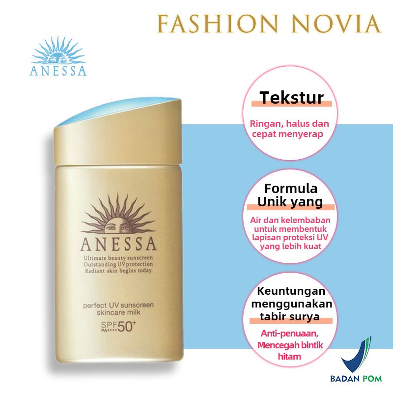 ANESSA PERFECT UV SUNSCREEN SPF50 Skincare Milk 60ml PA++++ 100% Original