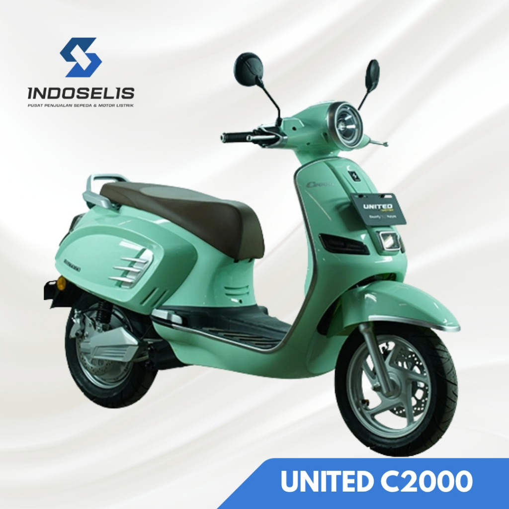Jual UNITED SEPEDA MOTOR LISTRIK UNITED C2000 3800 WATT | BERGARANSI RESMI | INDOSELIS M1200 SC121 T1800 TX1800 TX3000 | Shopee Indonesia