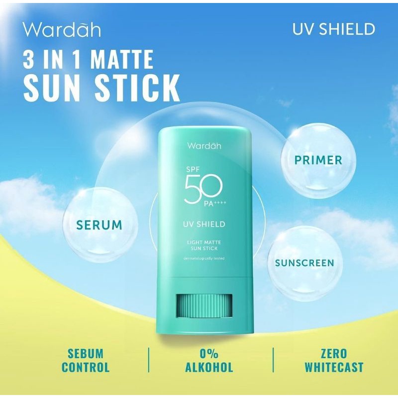 Wardah UV Shield Light Matte Sun Stick SPF 50 PA ++++