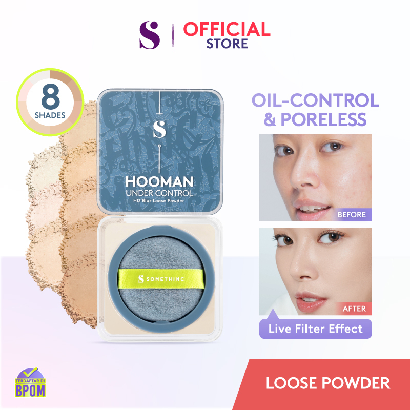SOMETHINC Hooman Under Control HD Blur Loose Powder - Bedak Tabur