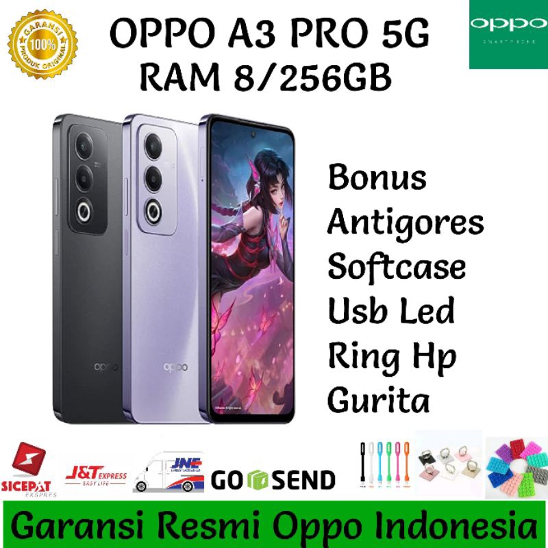 Jual OPPO A3 PRO 5G 8/256GB GARANSI RESMI OPPO INDONESIA | Shopee Indonesia