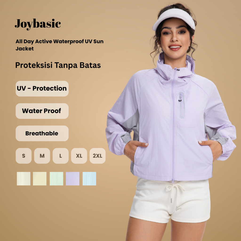 Jual Joybasic All Day Active Waterproof UV Sun Jacket | Shopee Indonesia