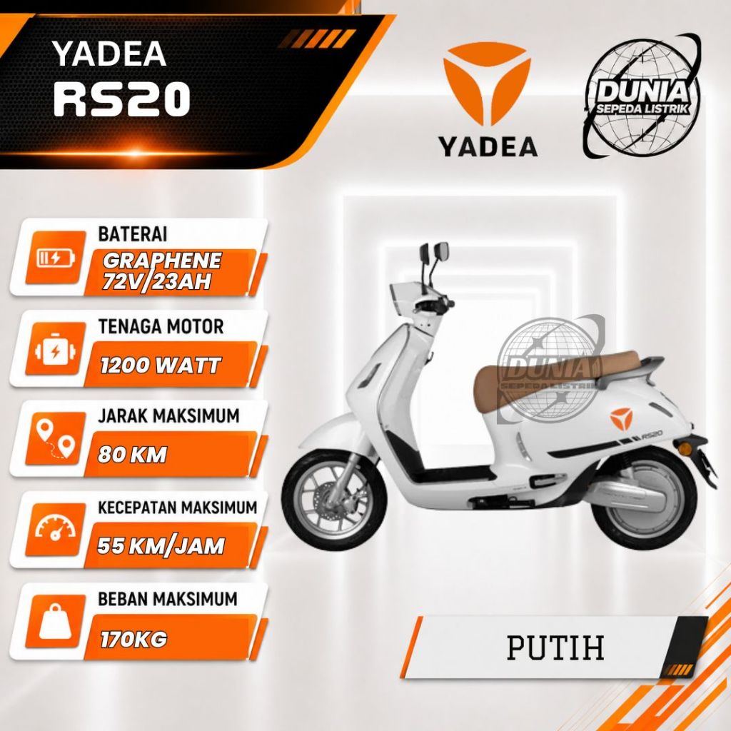 Jual MOTOR LISTRIK YADEA RS20 | Shopee Indonesia
